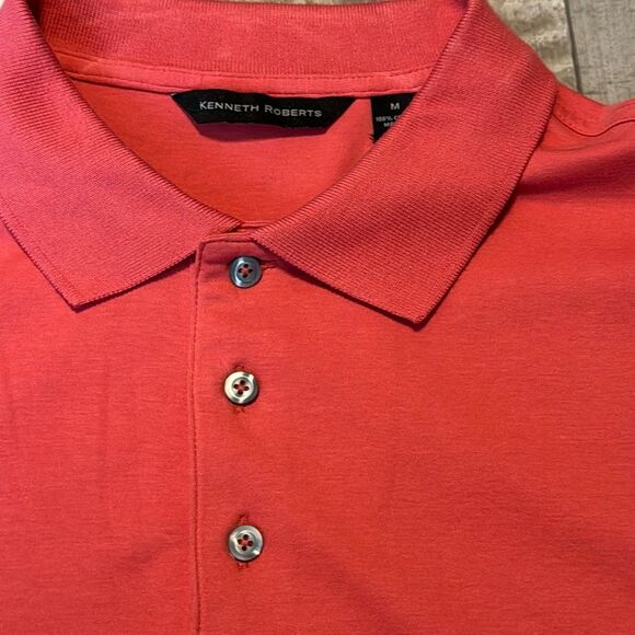 KENNETH‎ ROBERTS men’s polo shirt- size M - Picture 2 of 8